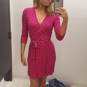 Diane von Furstenberg Jersey Mini Wrap Dress